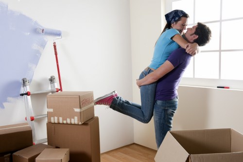 Movers working on a residential move in West Hampstead