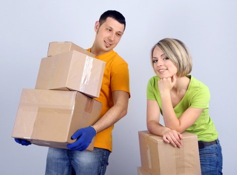 Commercial moving truck for office relocation in Westhampstead