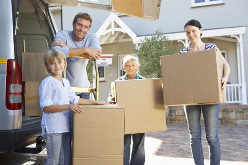 Secure transport for business equipment during a Westhampstead move