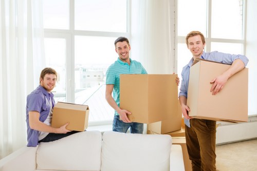 Settling into a new flat after removals in Westhampstead